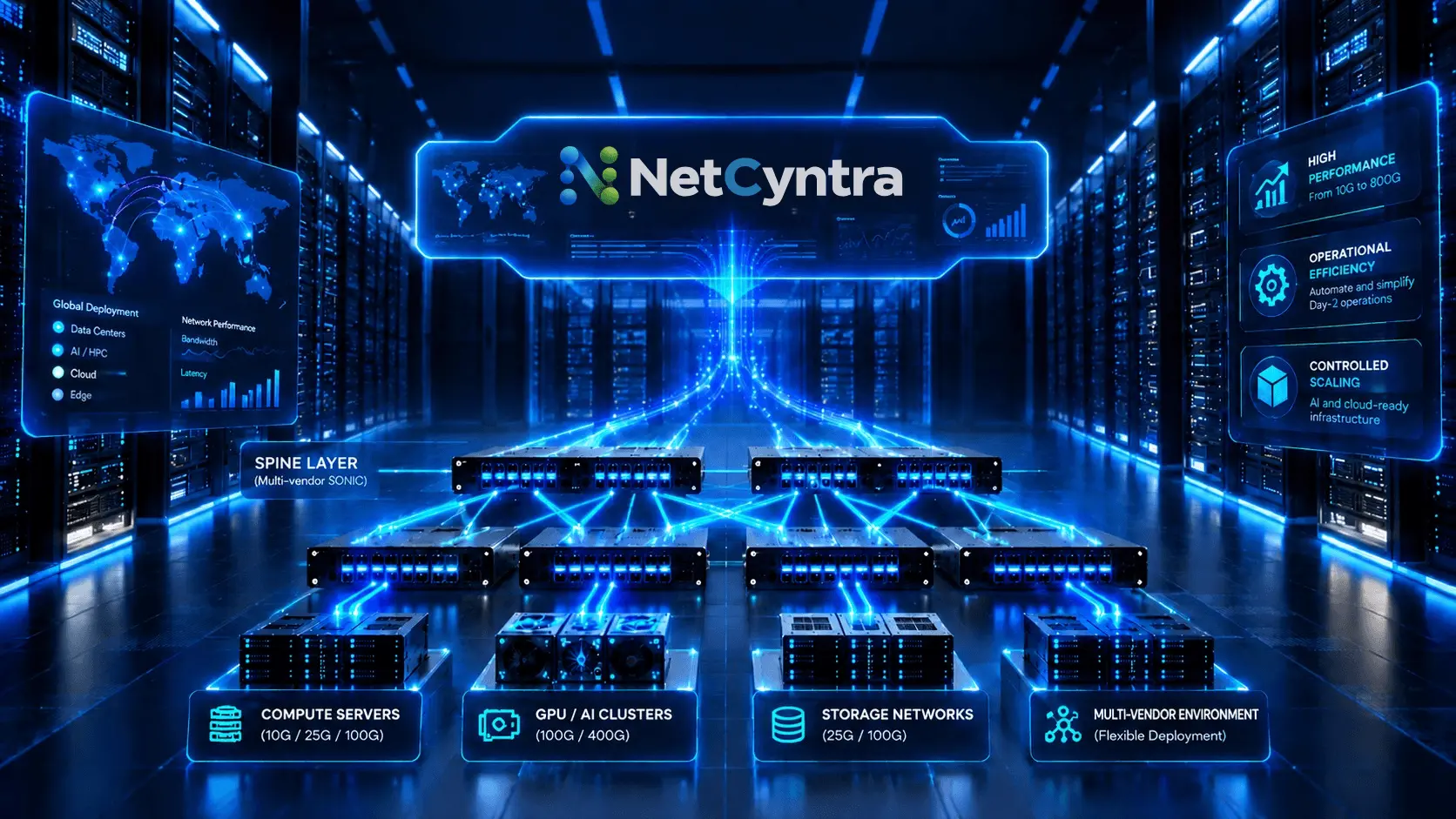 NetCyntra Cygnus data center fabric automation