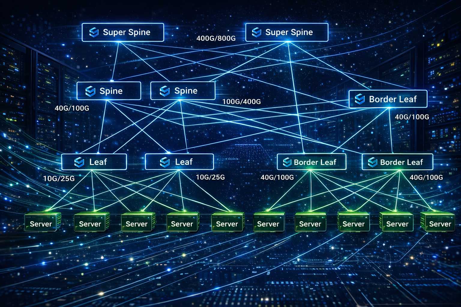 SONiC reference architecture — lab validation topology